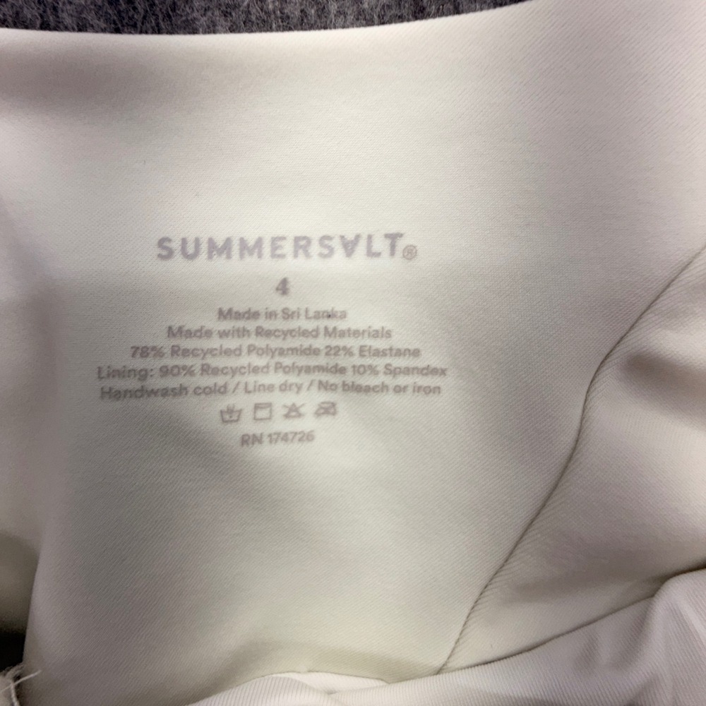 Summersalt The Ruched One-Shoulder One-Piece Swimsuit White Ivory Size 4 - Picture 4 of 10
